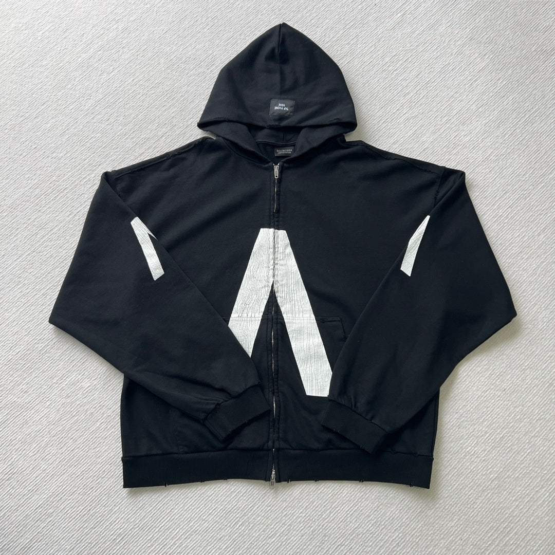 Balenciaga Zip-Up Hoodie