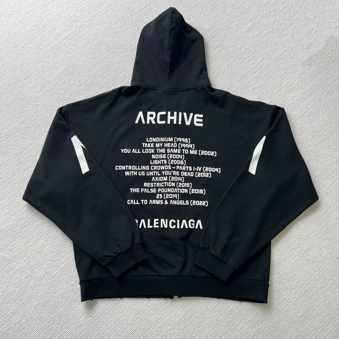 Balenciaga Zip-Up Hoodie